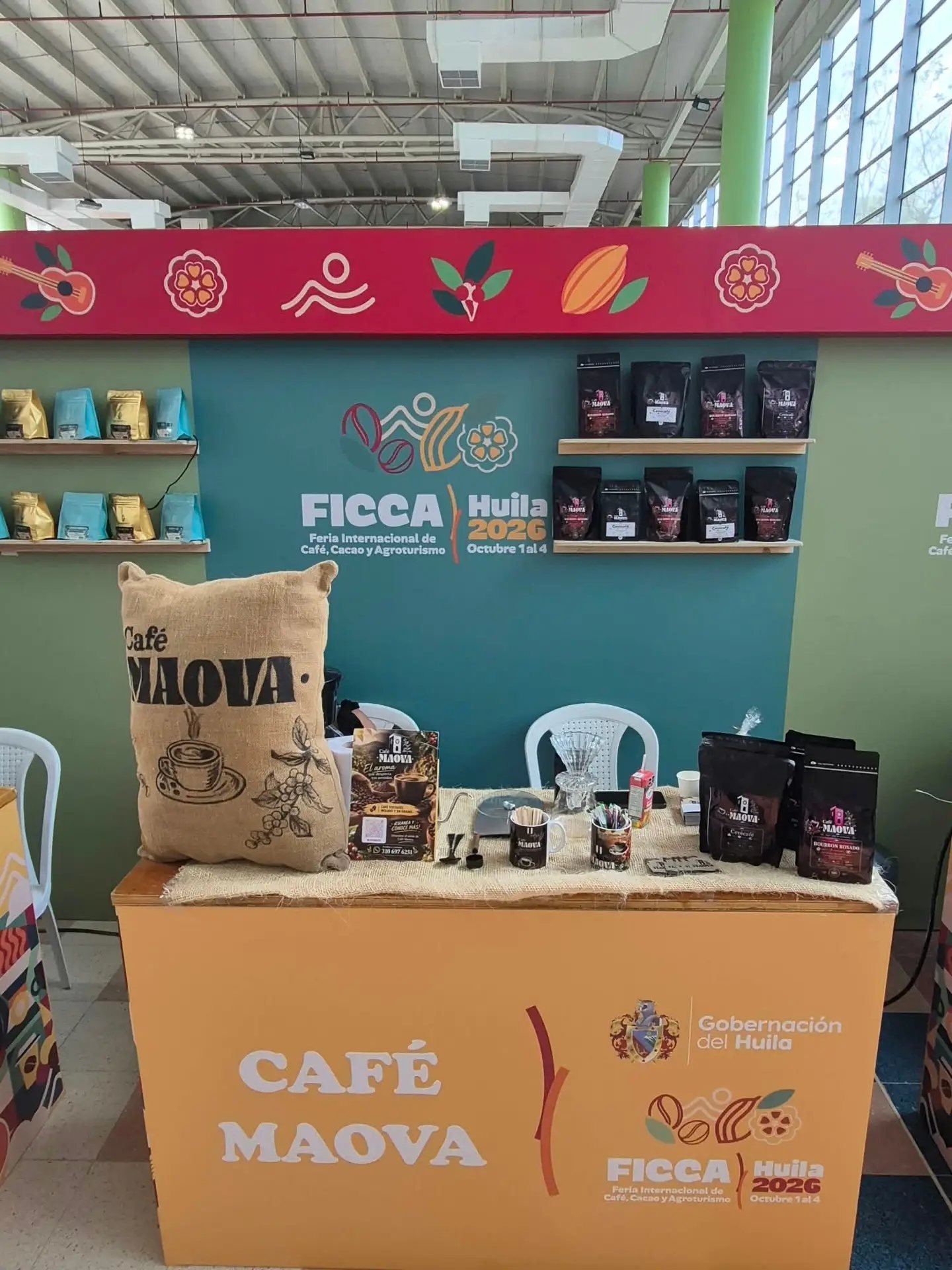 Stand de Café MAOVA en un encuentro cafetero